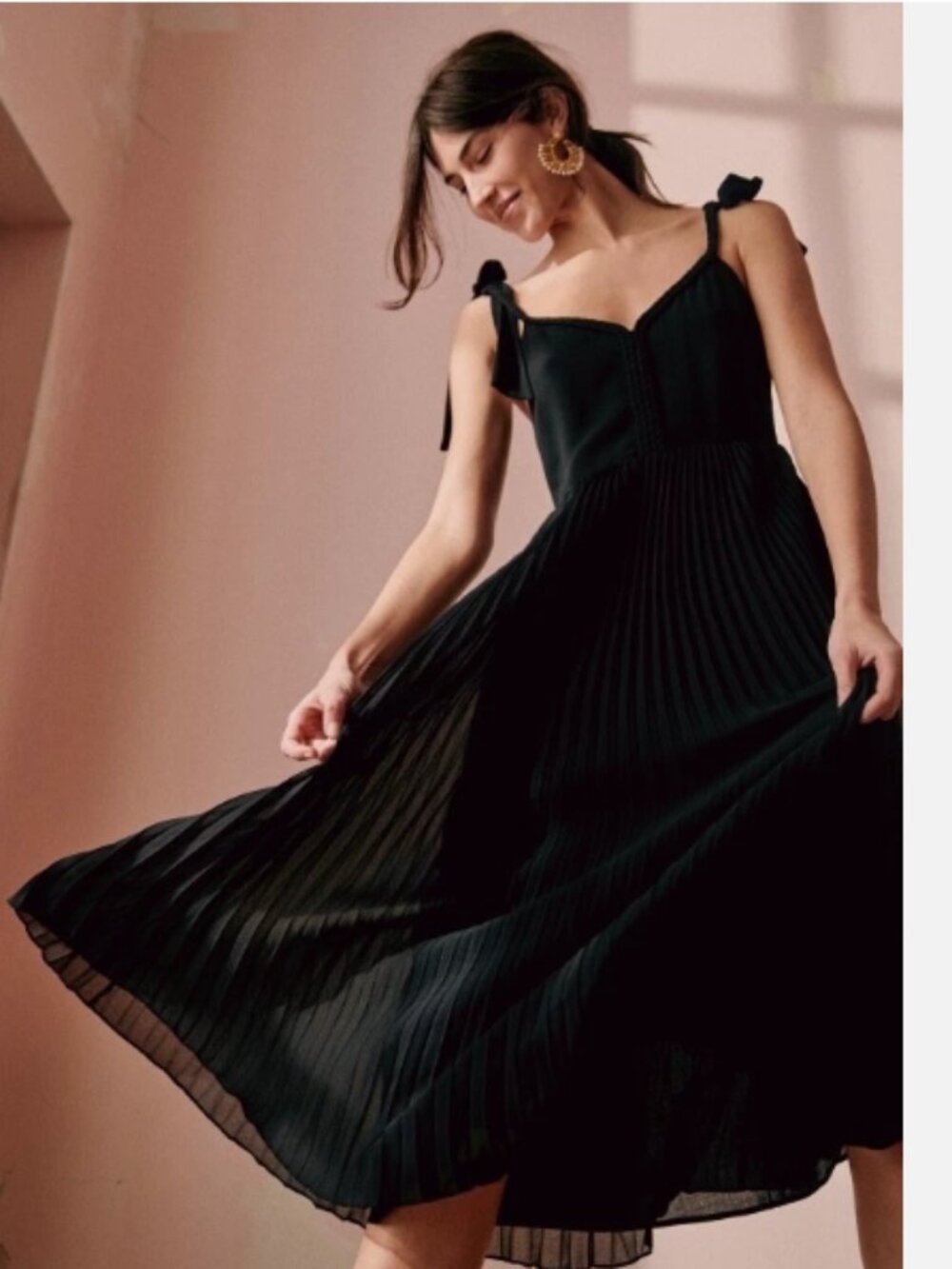 Sezane Nella Midi Dress Size 42